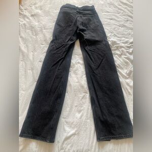 Abercrombie & Fitch “The 90s Relaxed Jeans” High Rise - ankle slit - size 25